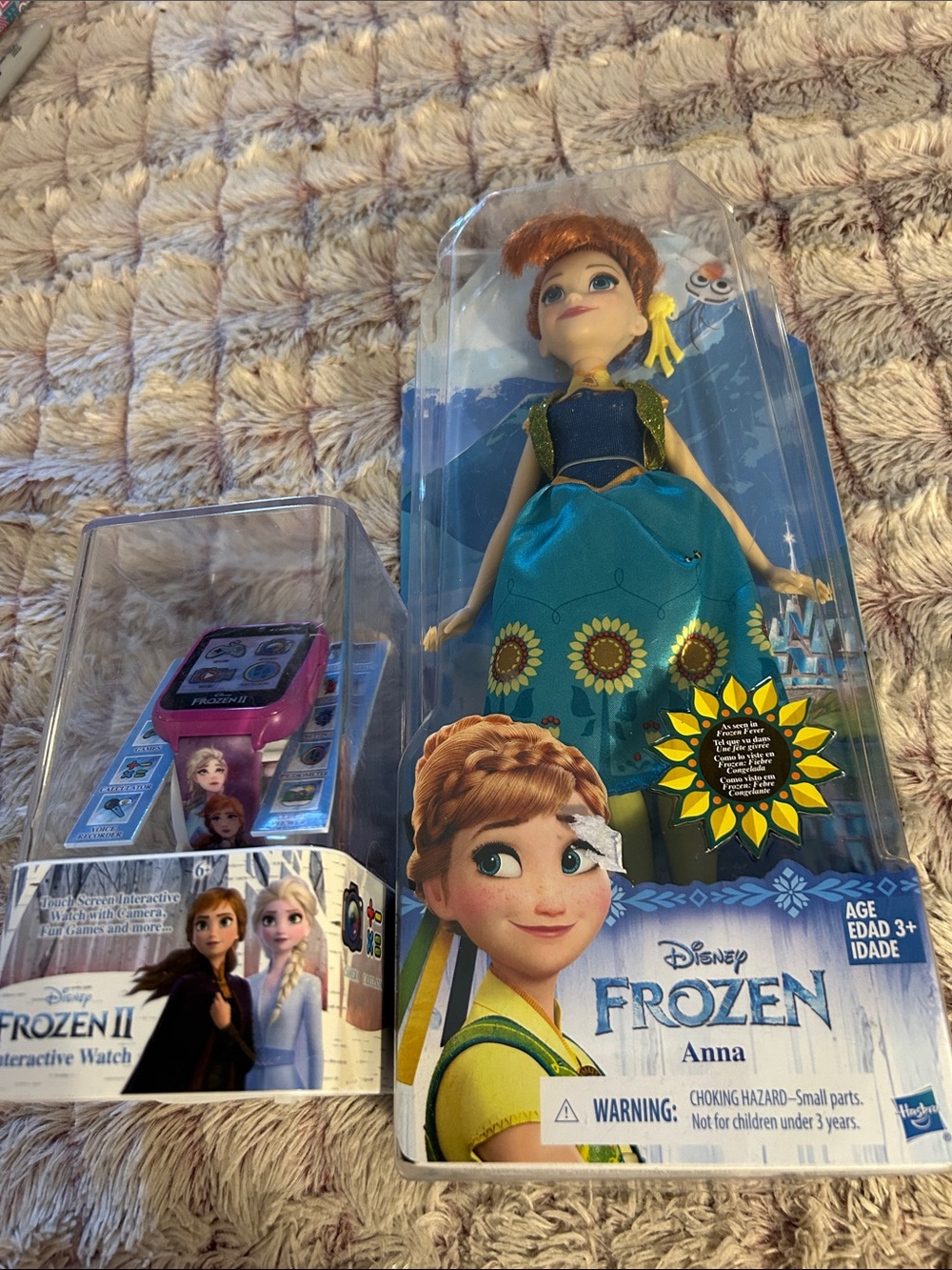 Disney Frozen Anna Doll and Interactive Watch   New